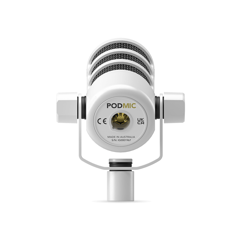 RODE PODMIC Dynamic Podcasting Microphone - White