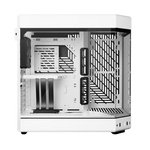 HYTE Dual Chamber Panoramic Tempered Glass ATX Case With 3 Fans - White