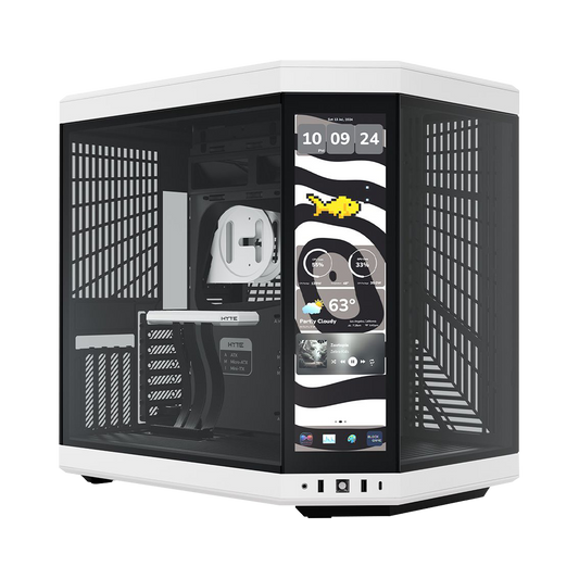 HYTE Y70 TOUCH INFINITE 14.5 Inch Integrated IPS Touchscreen ATX Case - Panda