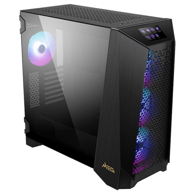 MSI MEG PROSPECT 700R E-ATX Mid Tower Gaming Case with Touch Panel - Black