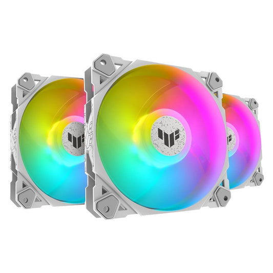 Asus TUF Gaming TF120 ARGB 3 in 1 Gaming Case Fan - White