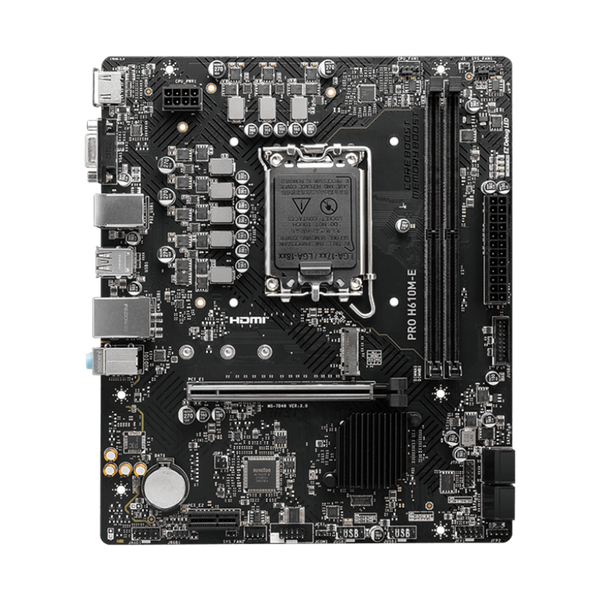 MSI PRO H610M-E DDR5 Motherboard - Black