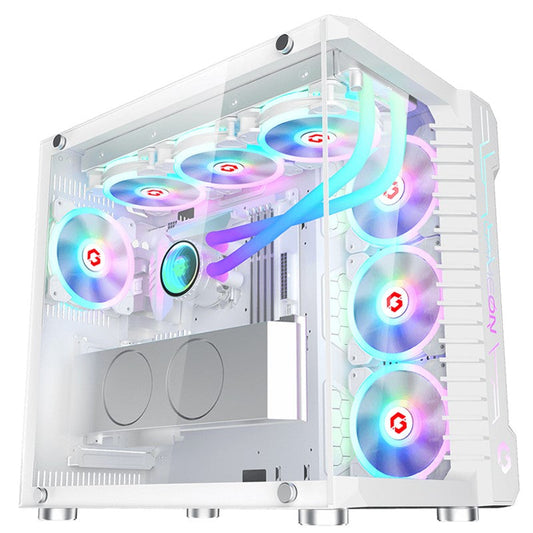 GAMEON Emperor Arctic III Series Mid Tower Gaming Case - White