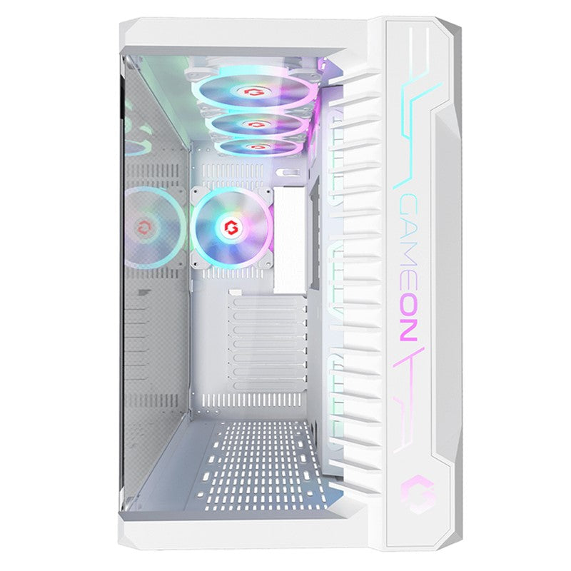 GAMEON Emperor Arctic III Series Mid Tower Gaming Case - White