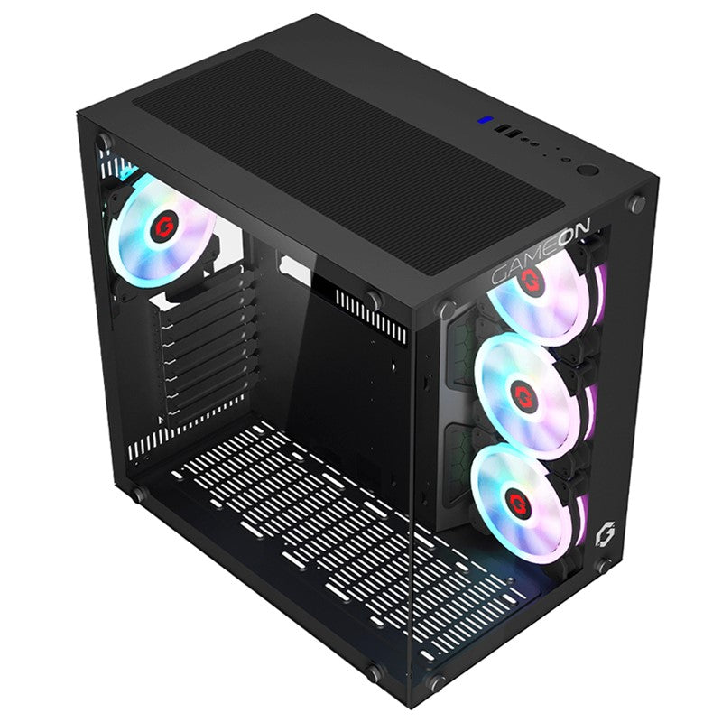 GAMEON Emperor Midnight II Series Mid Tower Gaming Case - Black