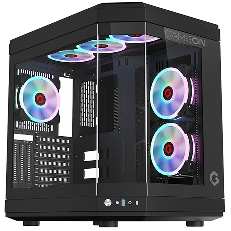 GAMEON Valkyrie Series Mid Tower Gaming Case - Black