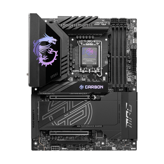 MSI MPG Z890 Carbon Wi-Fi 7 DDR5 Motherboard - Black