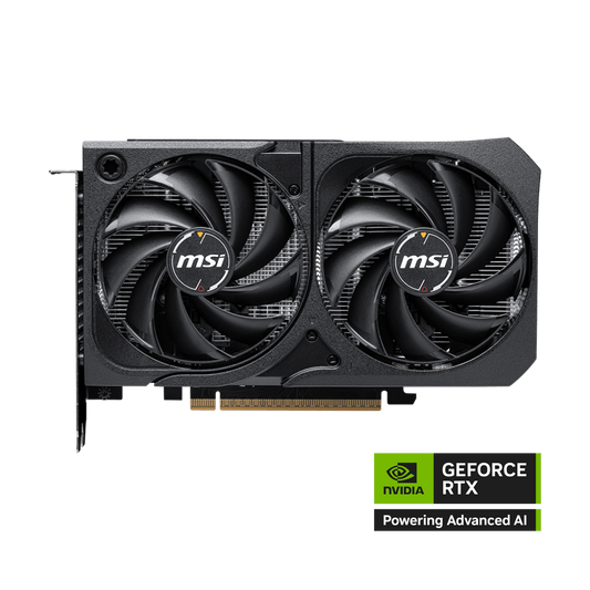 MSI Nvidia GeForce RTX 5060 8GB SHADOW 2X OC Graphics Card - Black