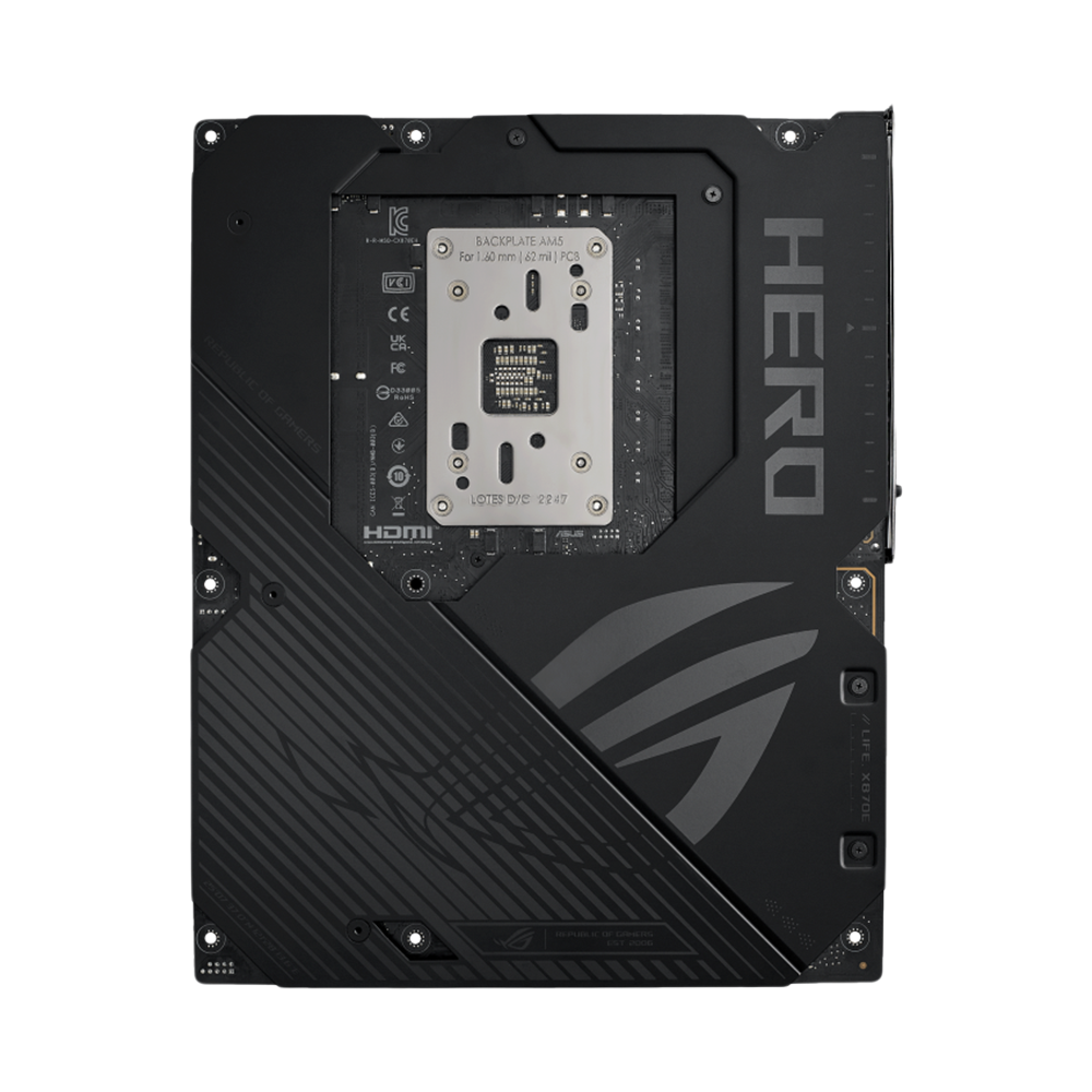 ASUS ROG CROSSHAIR X870E HERO AM5 DDR5 ATX Motherboard - Black
