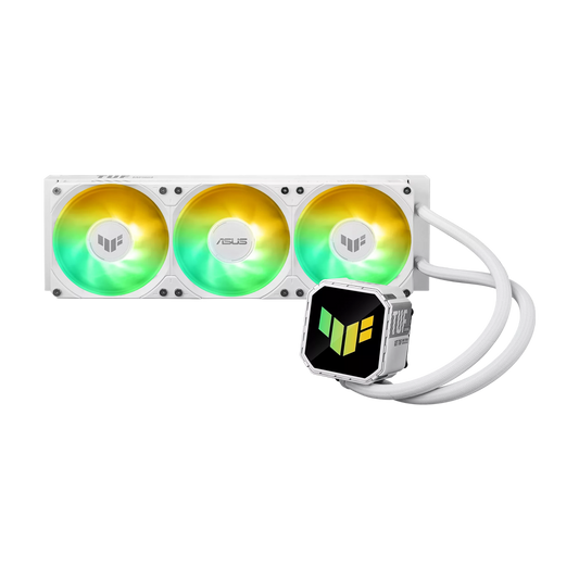 ASUS TUF GAMING III 360 ARGB LCD CPU Liquid Cooler - White
