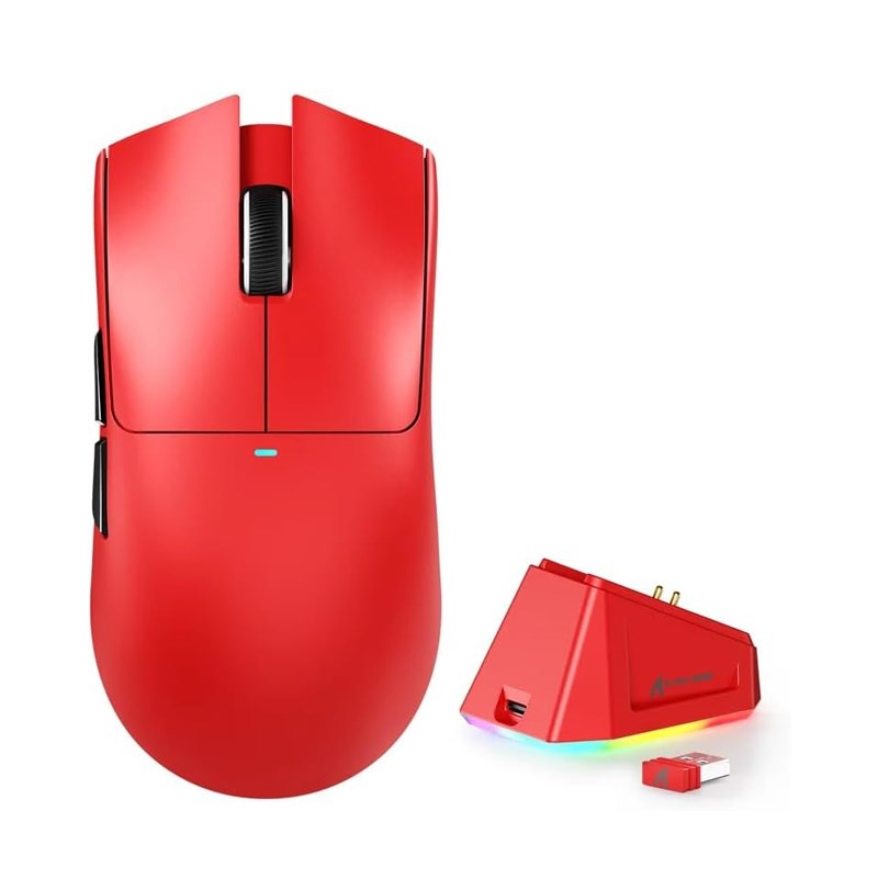 ATTACK SHARK X1 Tri-Mode Gaming Mouse With Touchpad RGB Charging Dock PAW3395PRO Sensor