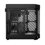 HYTE Dual Chamber Panoramic Tempered Glass ATX Case With 3 Fans - Black