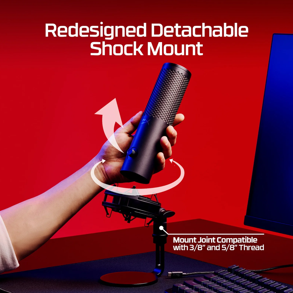 HyperX QuadCast 2 S USB Microphone - Black