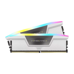 CORSAIR VENGEANCE 32GB(2x16GB) RGB DDR5 6000MHz CL30 Memory Kit - White