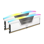 CORSAIR VENGEANCE 32GB(2x16GB) RGB DDR5 6000MHz CL30 Memory Kit - White