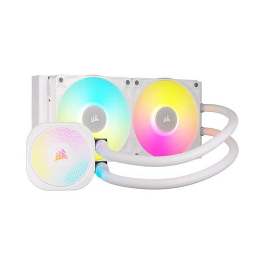 Corsair iCUE Link Titan 240mm - 2 x RX120 RGB AIO Liquid CPU Cooler - White