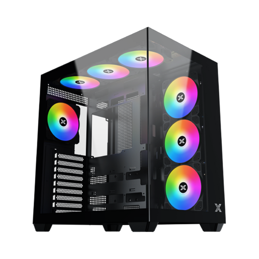 XIGMATEK AQUA V AIR ATX Case - Black