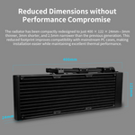 Lian Li HYDROSHIFT II LCD-C 360TL With TL Wireless fans - Black