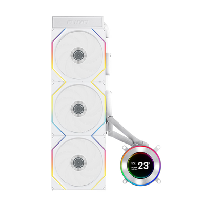 Lian Li HYDROSHIFT II LCD-C 360TL With TL Wireless fans - White