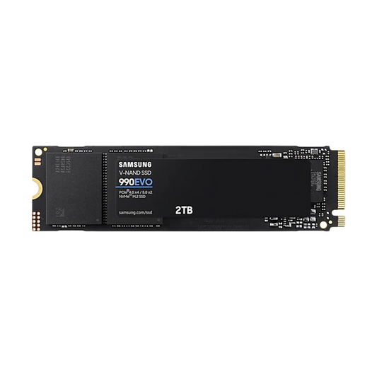 SAMSUNG 990 EVO SSD 2TB, PCIe Gen 4x4, Gen 5x2 (R- 5,000MB/s, W-4200MB/s)