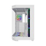 FSP U580 With 7 ARGB Fans Mid Tower Case - White