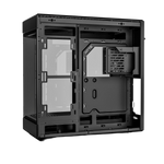 HYTE Dual Chamber Panoramic Tempered Glass ATX Case With 3 Fans - Black