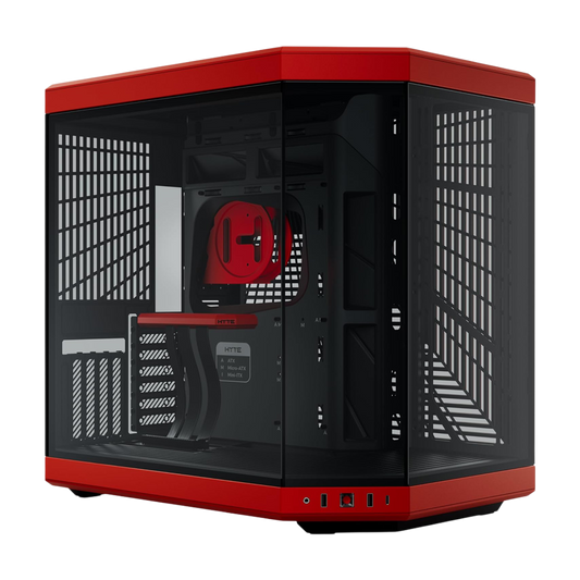 HYTE Y70 Standard Edition Case Without Fans - Black/Red