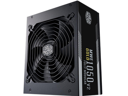 Cooler Master MWE 1050W - V2 80 Plus Gold Fully Modular Power Supply Unit - Black