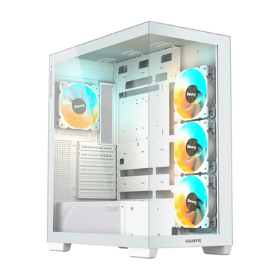 GIGABYTE C500 PANORAMIC STEALTH ICE Mid Tower Case - White