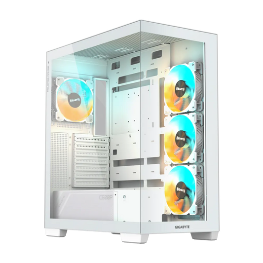 GIGABYTE C500 PANORAMIC STEALTH ICE Mid Tower Case - White