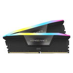 CORSAIR VENGEANCE 32GB (2x16GB) RGB DDR5 6000MHz CL38 Memory Kit - Black