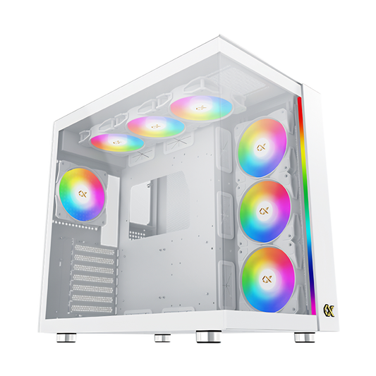 XIGMATEK AQUA ULTRA AIR ARCTIC ARGB Atx Case - White