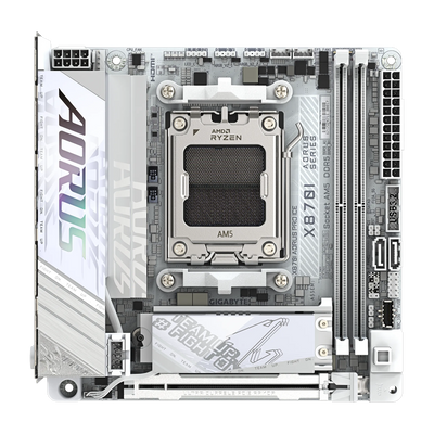 GIGABYTE X870I AORUS PRO ICE DDR5 Motherboard - White