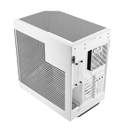 HYTE Dual Chamber Panoramic Tempered Glass ATX Case With 3 Fans - White
