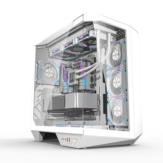 DarkFlash DY470 7 Fans ATX Gaming Case White